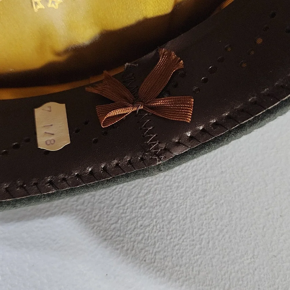 VTG Art Caps New York Military Service Cap Green Wool Gold Bullion Visor Vietnam